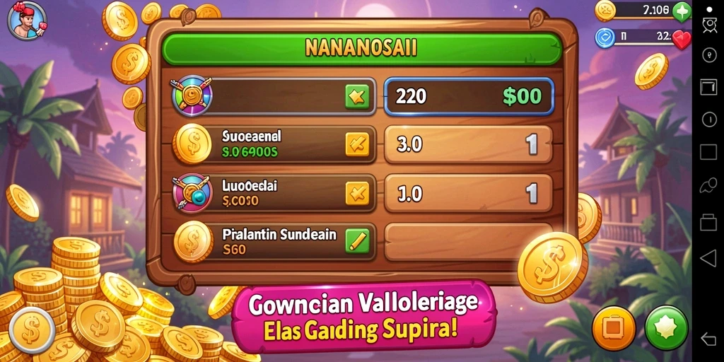 tentoto - Screenshot menunjukkan aksi seru di level menengah.